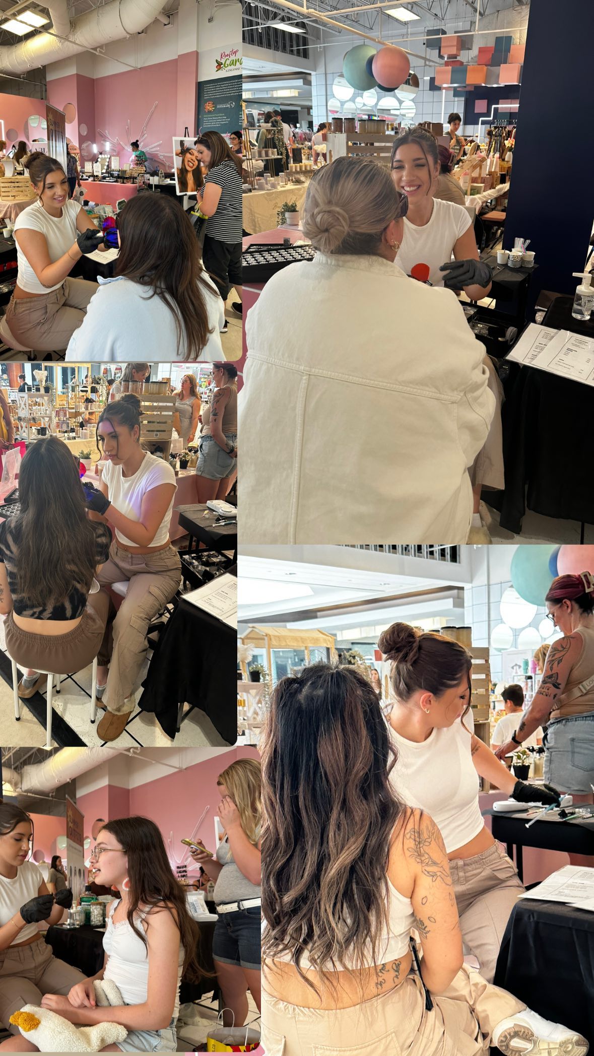 Jessica event activations collage