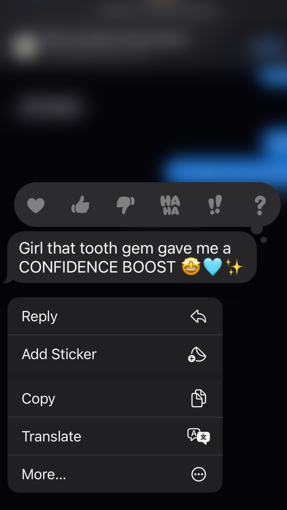Client review text message